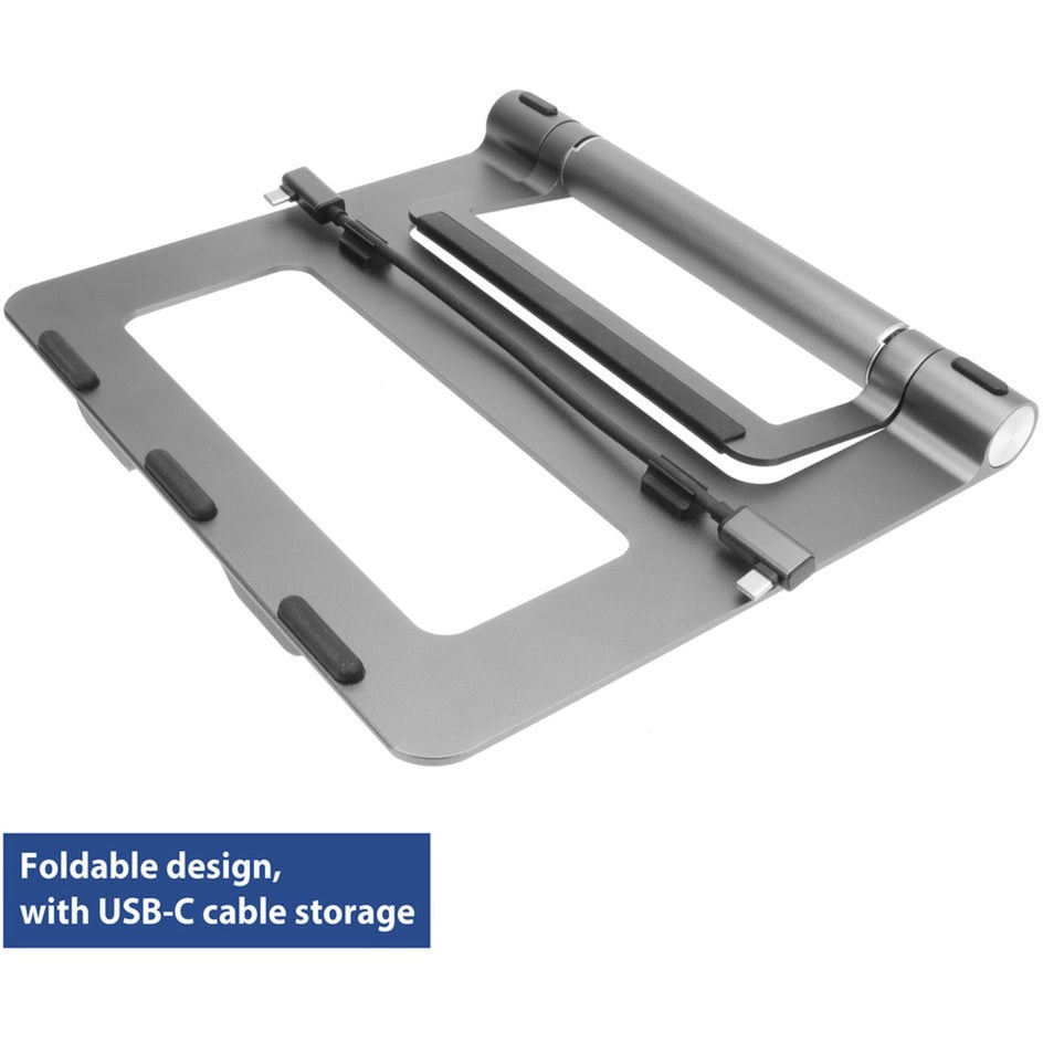 ACT Connectivity Laptopstandaard met afneembaar USB-C docking stati
