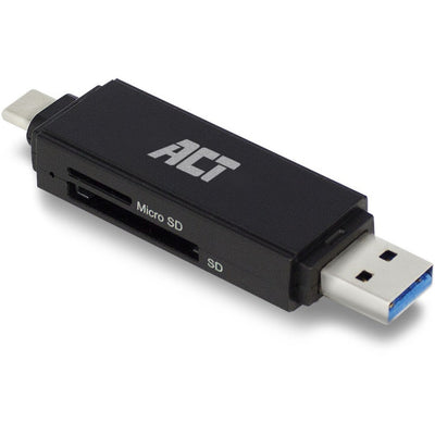 ACT Connectivity USB-C USB-A kaartlezer, SD micro SD