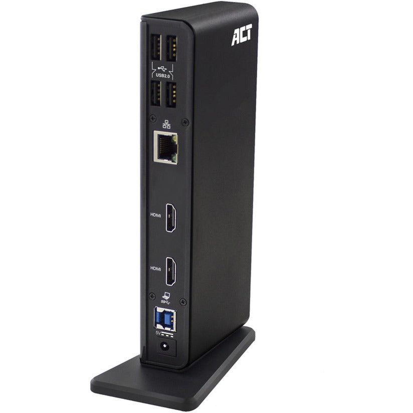 Act connectivity usb-c of usb-a dual monitor docking station