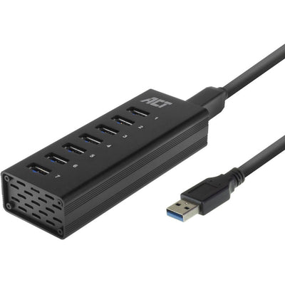 ACT Connectivity USB Hub 7 Port met stroomadapter