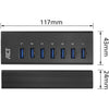 ACT Connectivity USB Hub 7 Port met stroomadapter