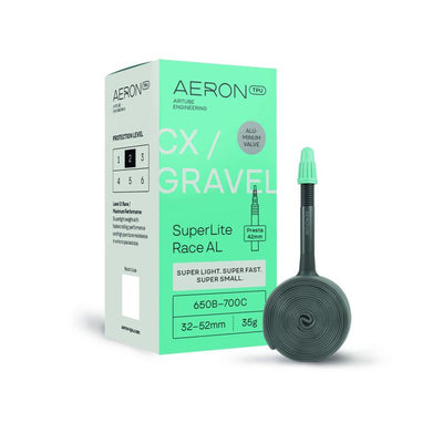 Aeron tpu aeron tpu cx gravel - superlite race al 32-52 presta valve 42 650b - 700c