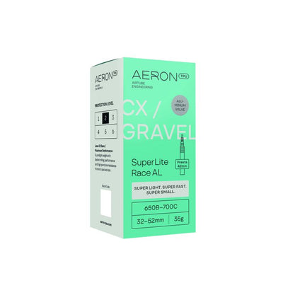 Aeron tpu aeron tpu cx gravel - superlite race al 32-52 presta valve 42 650b - 700c