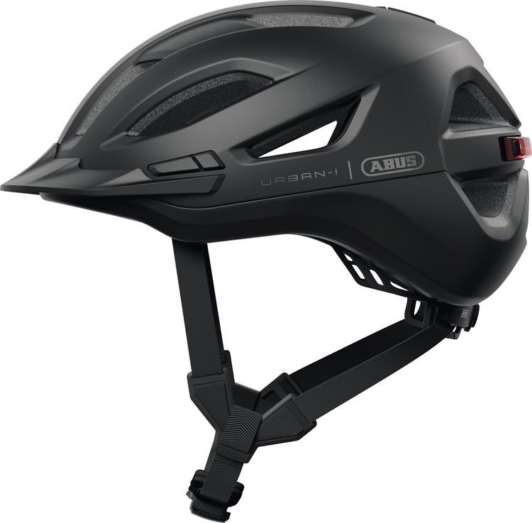 Abus fietshelm urban-i 4.0 ace velvet black l - 57-61 cm - zwart - geschikt voor gebruik op elektrische fietsen - stadsfietsen - 300 g