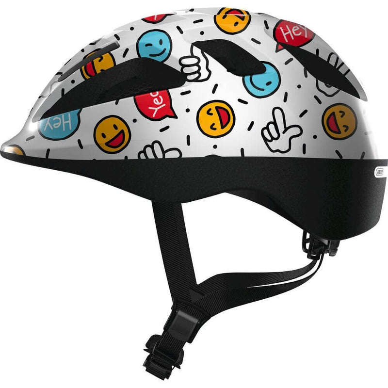 Abus helm Smooty 2.0 Wit smiley M 50-55 cm