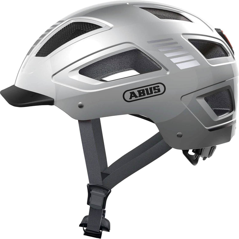Abus helm Hyban 2.0 signal Zilver L 56-61cm