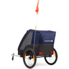 Polisport Kindertrailer met wandelkit grijs blauw