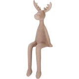 Rendier zittend 30cm 2ass kl - afbeelding 2