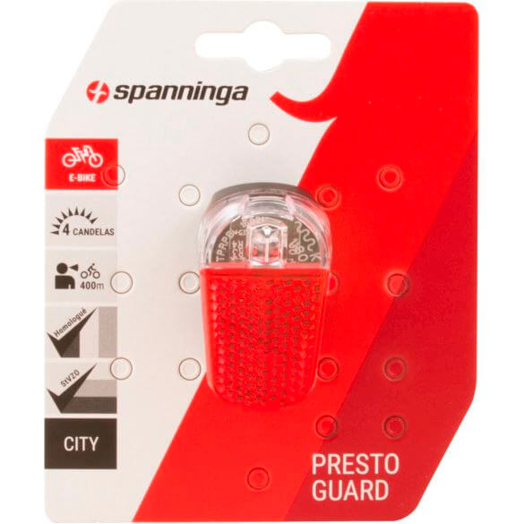 Spanninga achterlicht Presto XE E-bike 6-36v spatbord