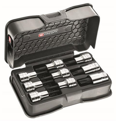 Facom set van 9 schroevendraaierdoppen torx 1 2