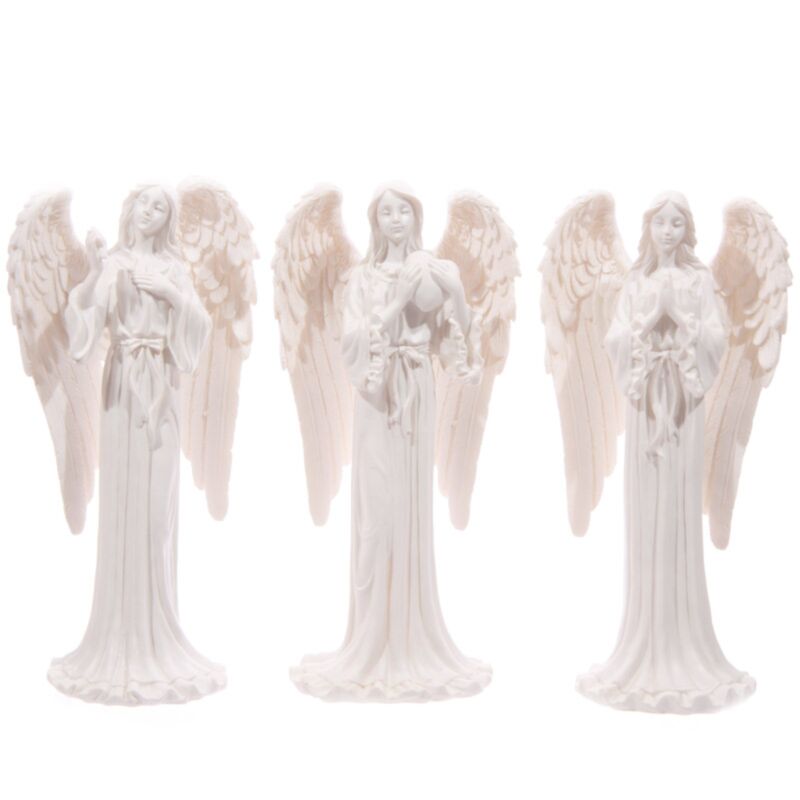Witte engel - staand 20 cm