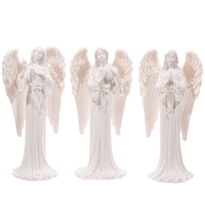 Witte engel - staand 20 cm