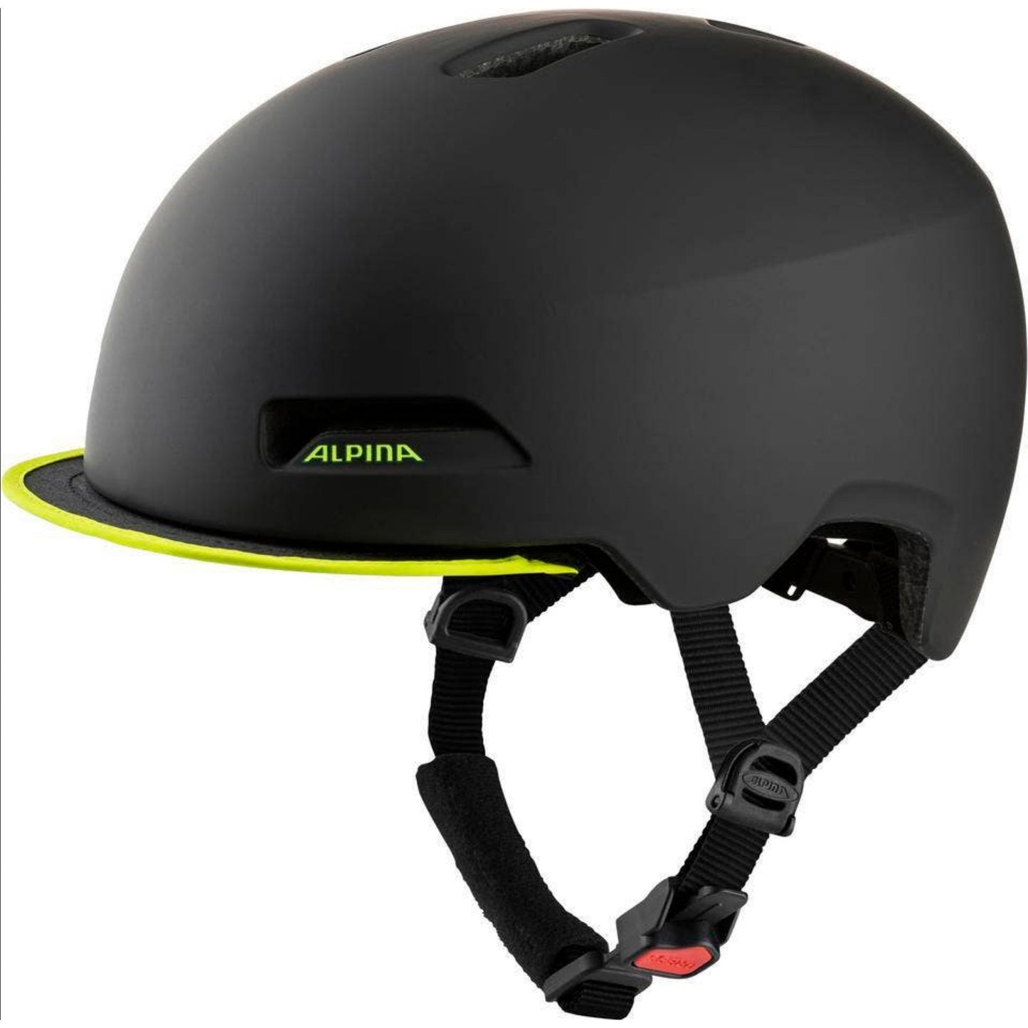 Alpina sports urban helm brooklyn 57-61 mat zwart geel