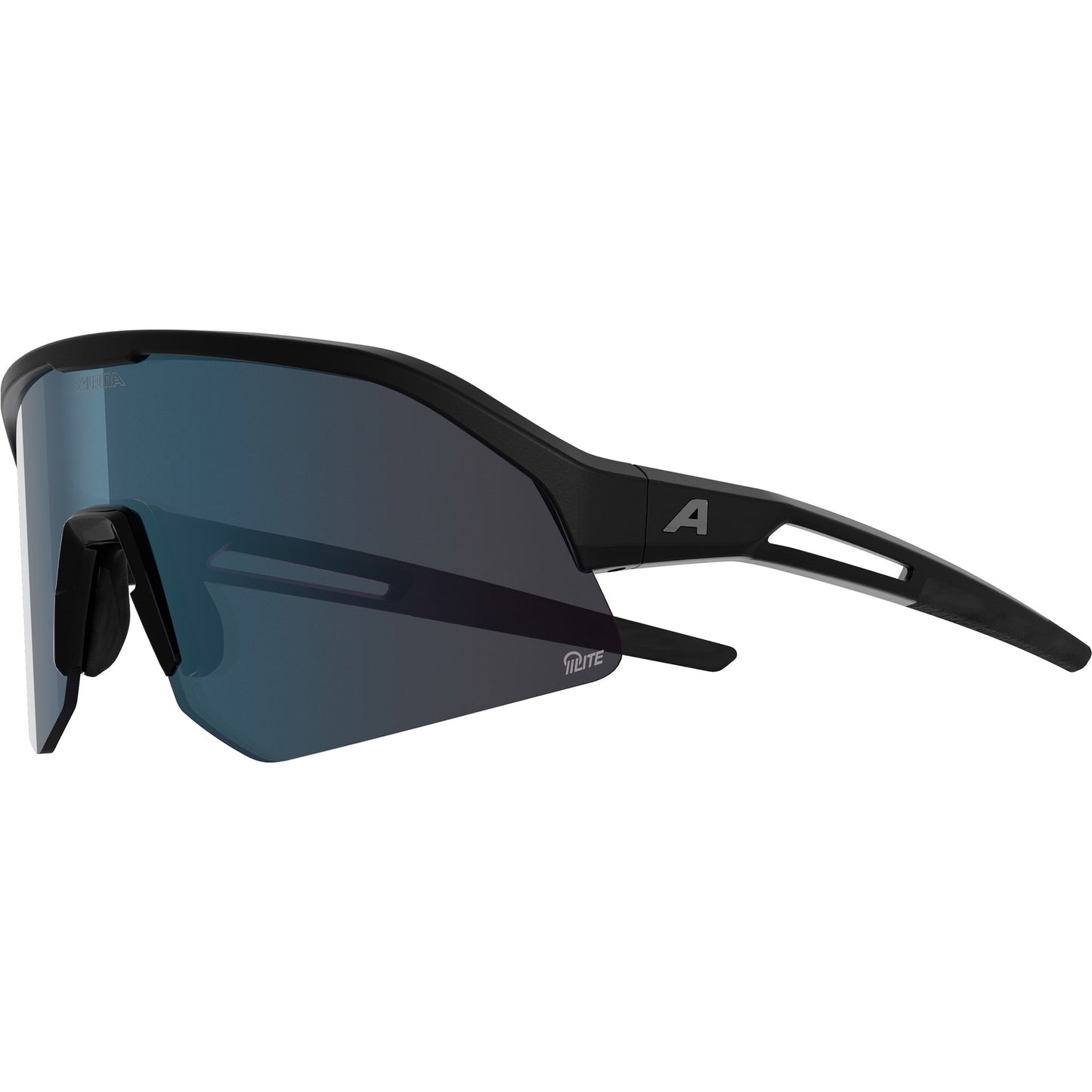 Olympic sportswear alpina sports sportbril sonic hr m q-lite blauwe lens mat zwart