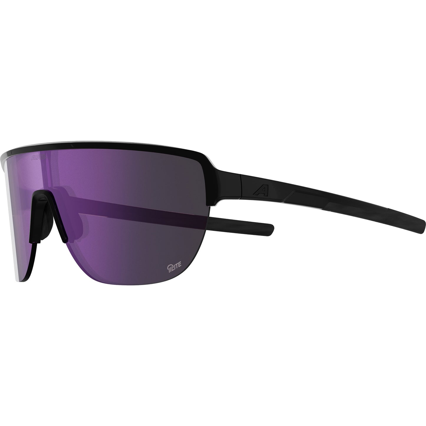 Olympic sportswear alpina sports sportbril ram 2.0 q-lite paars sp. glans zwart