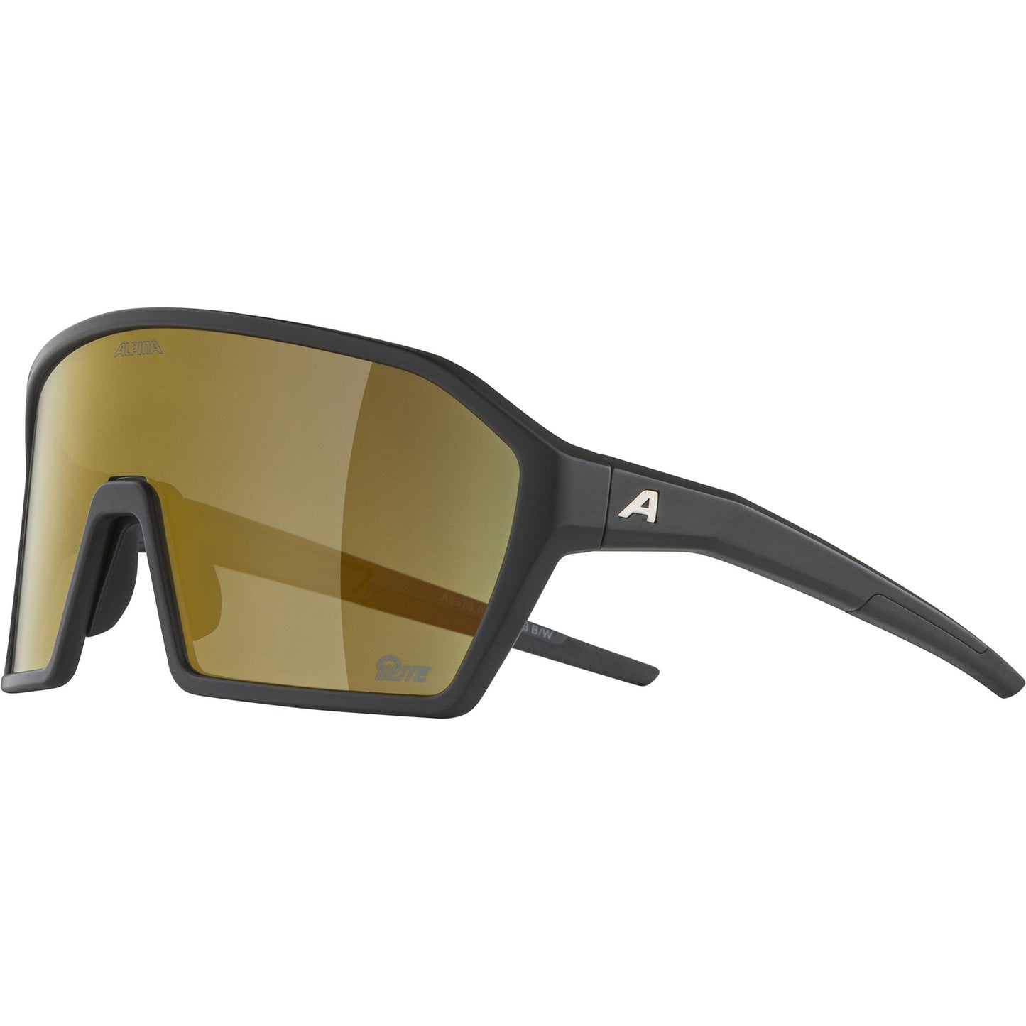 Olympic sportswear alpina sports sportbril ram q-lite gouden spiegel zwart