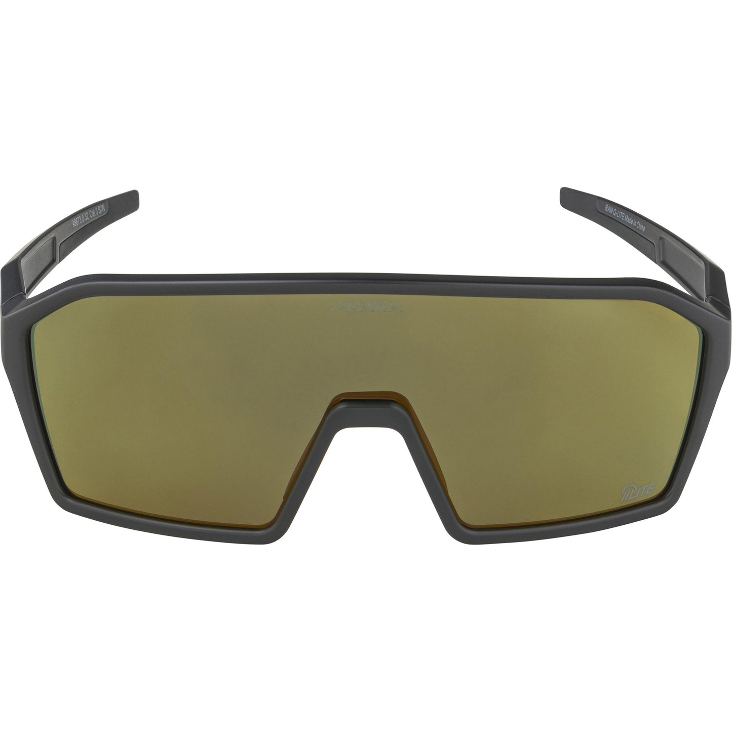 Olympic sportswear alpina sports sportbril ram q-lite gouden spiegel zwart