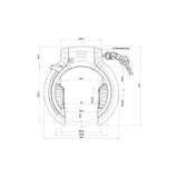 AXA Ringslot Imenso Large Black BULK - afbeelding 5
