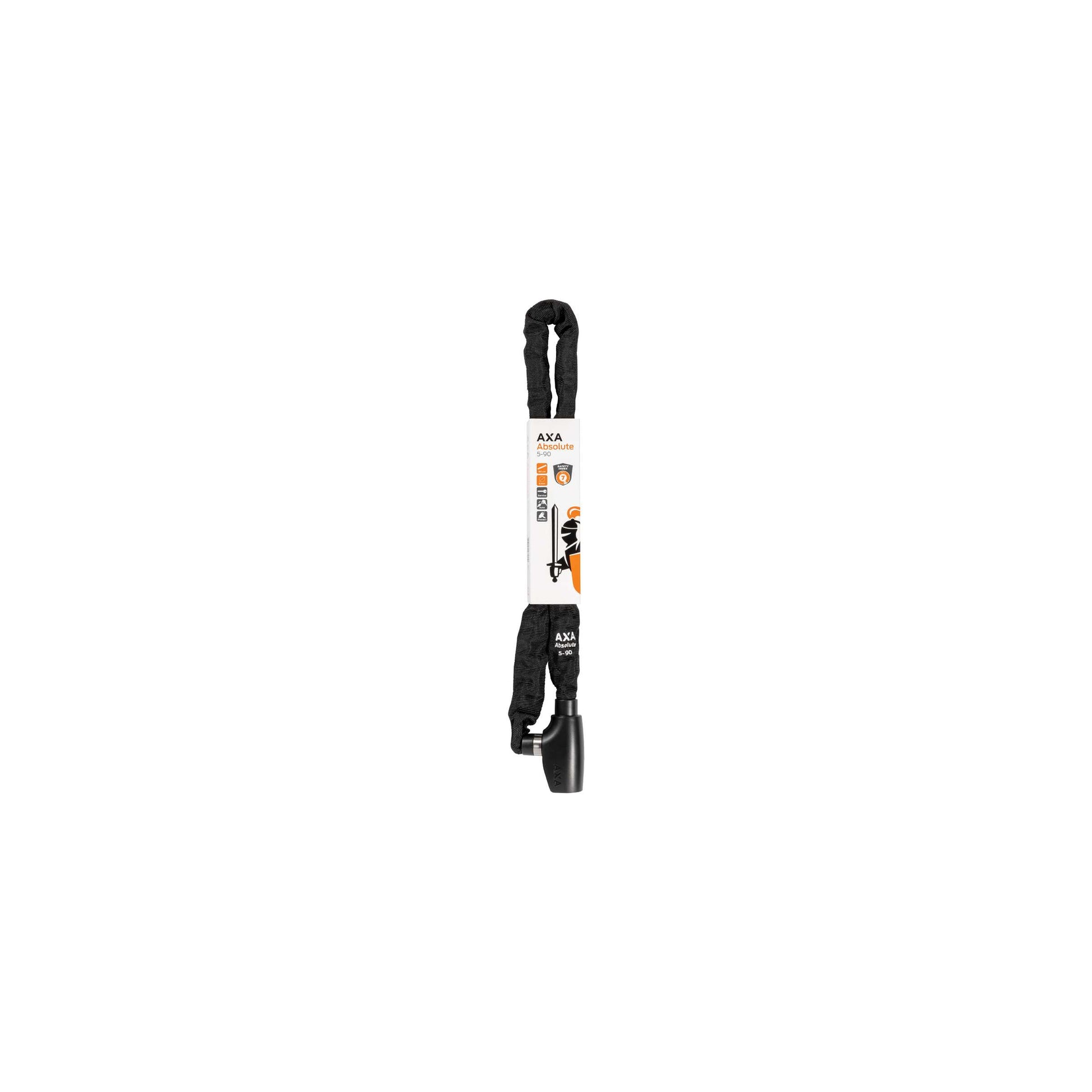 Axa kettingslot absolute 5-90cm zwart