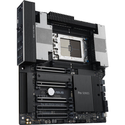 Asus pro ws trx50-sage wifi socket str5 moederbord (zwart grijs, raid, 10gb-lan, 2.5gb-lan, wi-fi 7, bt, sound, ceb)
