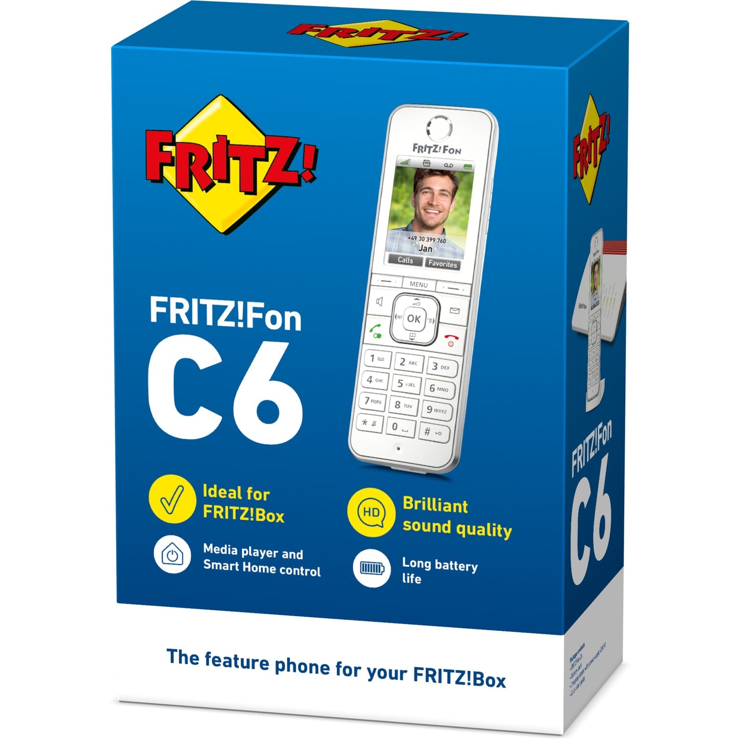 Fritz! fon c6 internationaal handset (wit)