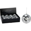 Home styling spiegelbal 8cm zilver glas