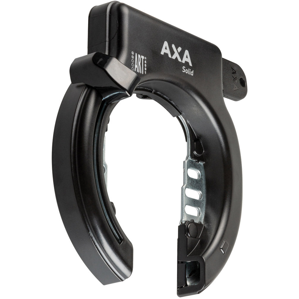 Axa ringslot solid zwart spatbordbevestiging (kaart)