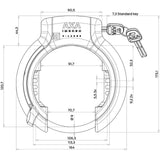Axa ringslot imenso x large - zwart - afbeelding 4