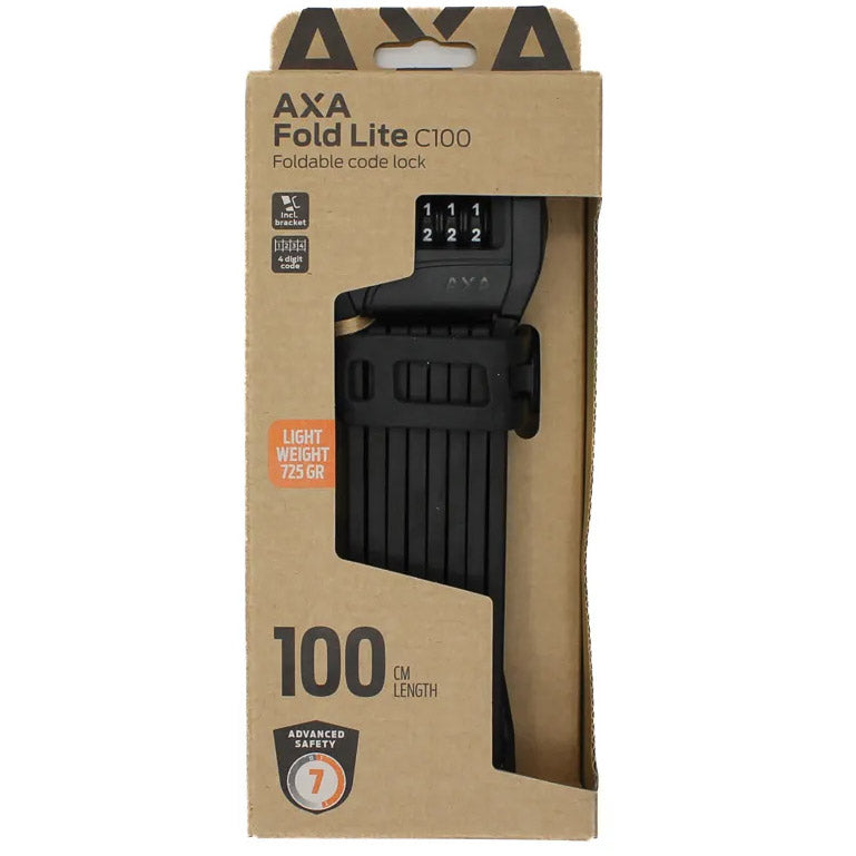 Axa vouwslot fold lite c100 - zwart