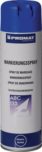 Promat tecwerk markeringsspray | blauw | 500 ml | spuitbus - 4000354081