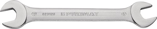 Promat tecwerk dubbele steeksleutel | 10 x 11 mm lengte 152 mm | verchroomd - 4000823104