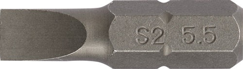 Promat tecwerk bit | voor sleufschroeven | 6,5 mm lengte 25 mm 1 4 inch c6,3 | snedesterkte 1,2 mm - 4000829107