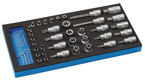 Promat tecwerk gereedschapsmodule | 46-delig 1 3-module | dopsleutel - 4000871250