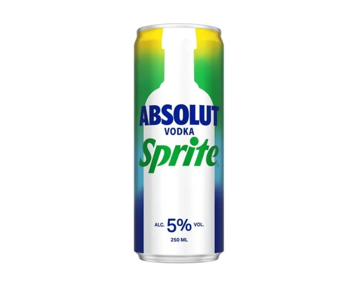 Absolut sprite absolut vodka sprite blik (12x 250ml)