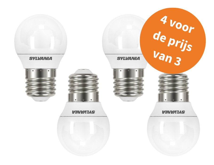 Sylvania Ledlamp Kogel E27 250 lm Mat 4 Stuks