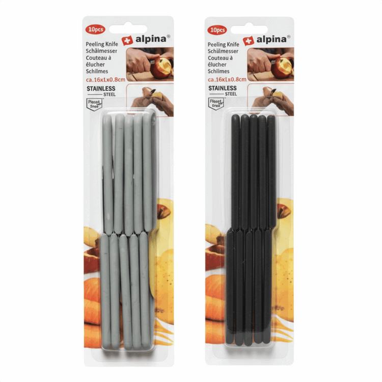 Alpina schilmes 17cm zwart grijs (10 stuks)