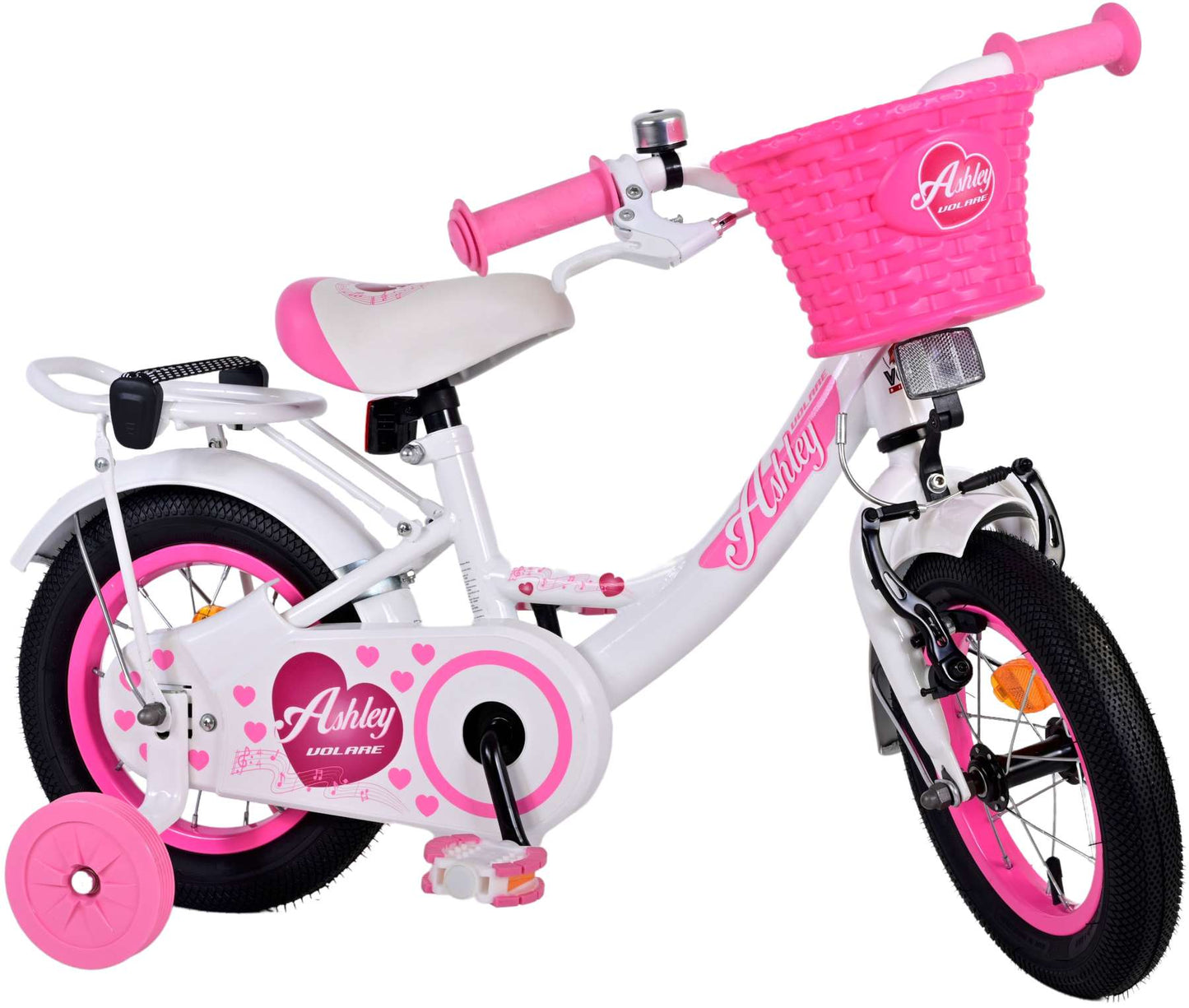 Volare Ashley Kinderfiets - Meisjes - 12 inch - Wit