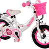 Volare Ashley Kinderfiets - Meisjes - 12 inch - Wit - Twee handremmen
