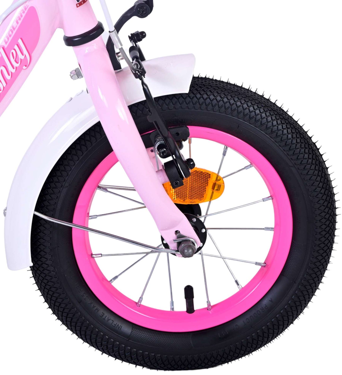 Volare Ashley Kinderfiets - Meisjes - 12 inch - Roze - Twee handremmen