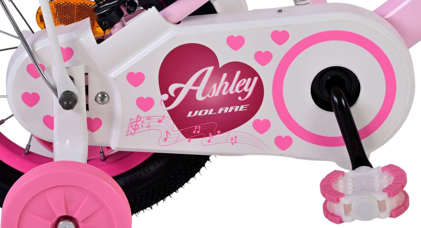 Volare Ashley Kinderfiets - Meisjes - 12 inch - Roze - Twee handremmen