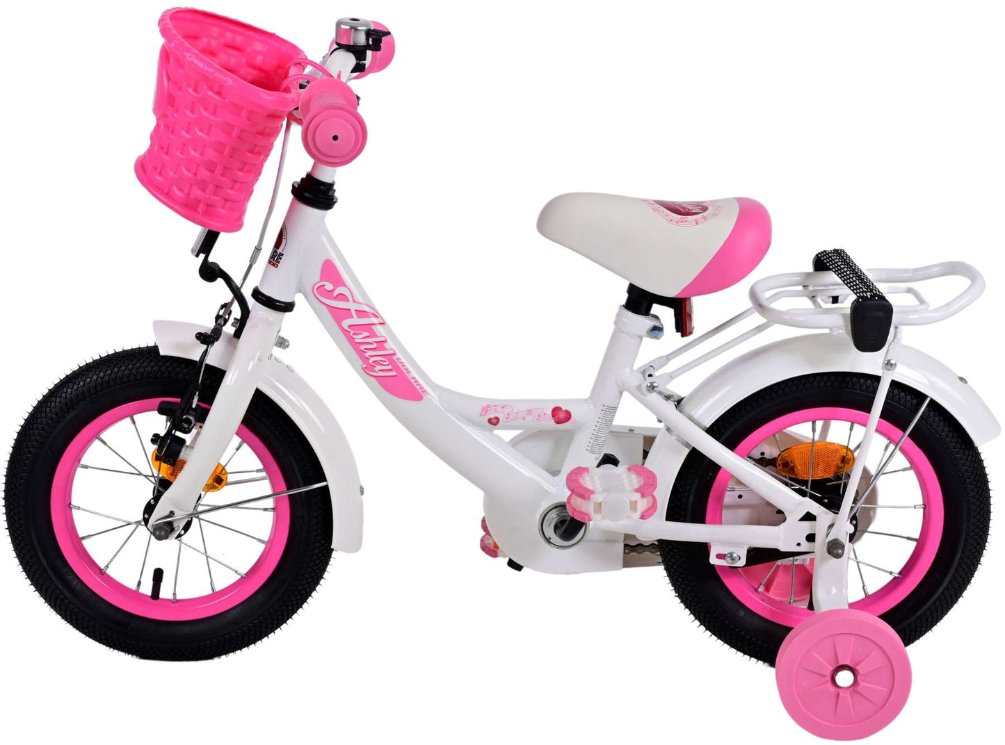 Volare Ashley Kinderfiets - Meisjes - 12 inch - Wit