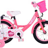 Volare Ashley Kinderfiets - Meisjes - 14 inch - Roze Rood