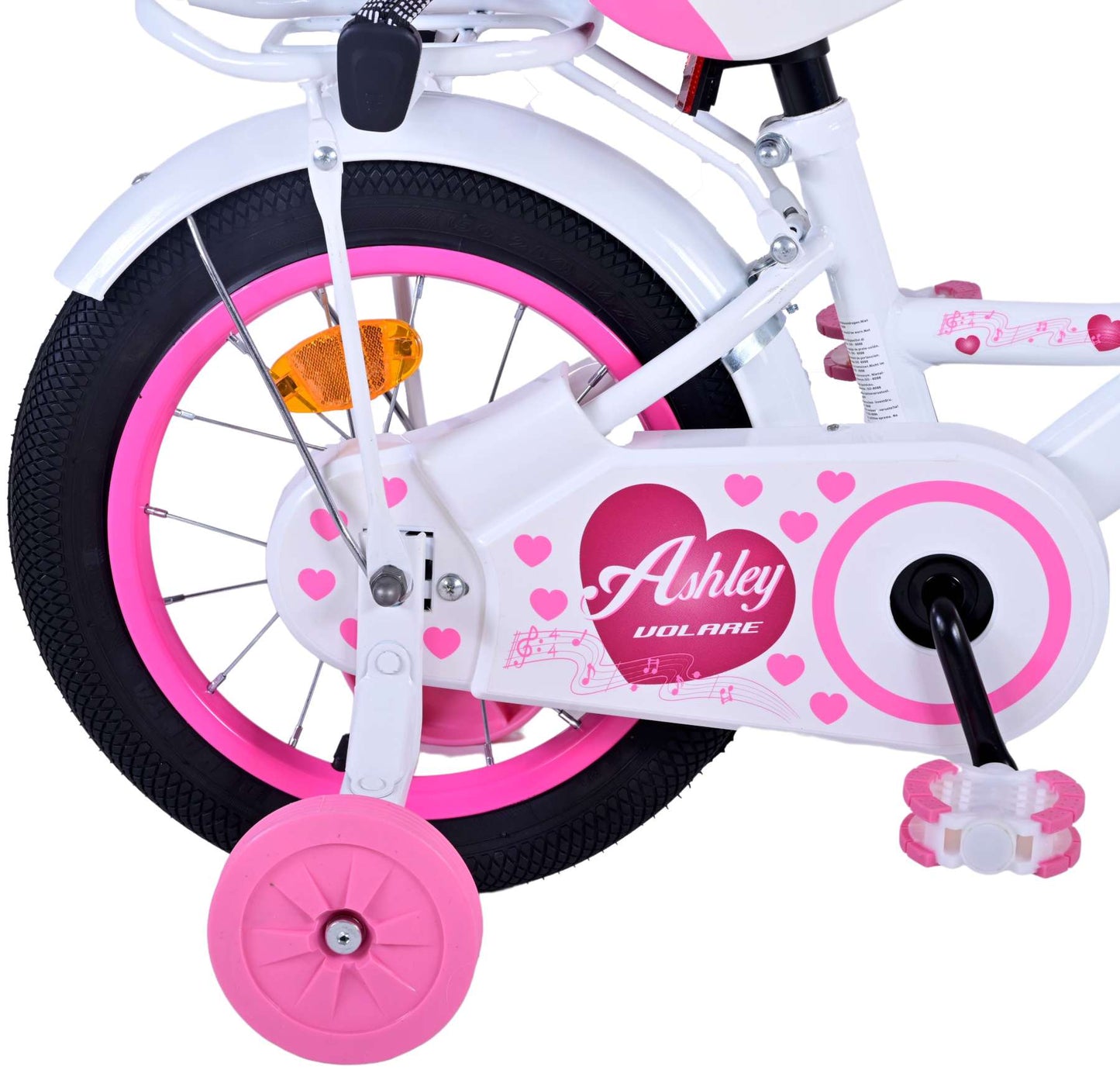 Volare Ashley Kinderfiets - Meisjes - 14 inch - Roze