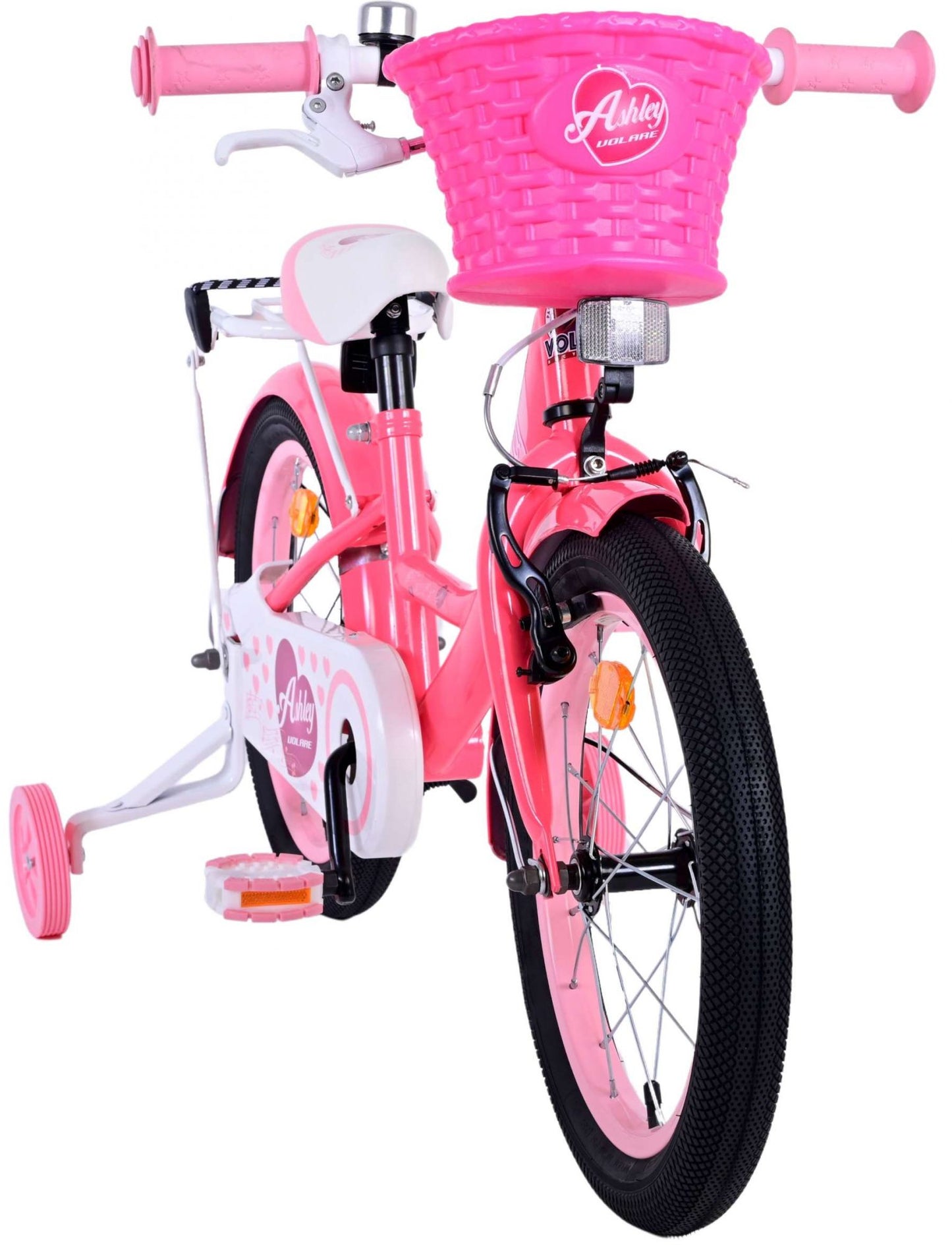 Volare Ashley Kinderfiets - Meisjes - 16 inch - Roze Rood