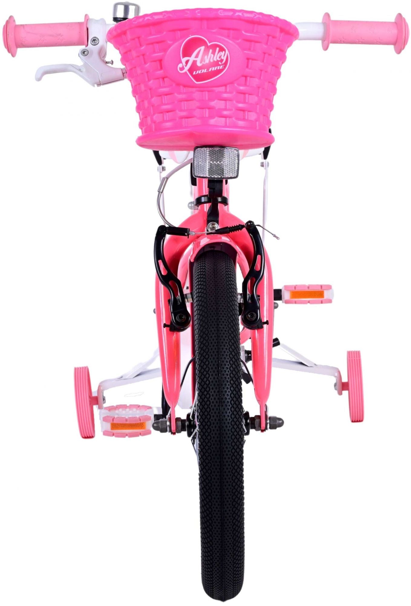 Volare Ashley Kinderfiets - Meisjes - 16 inch - Roze Rood