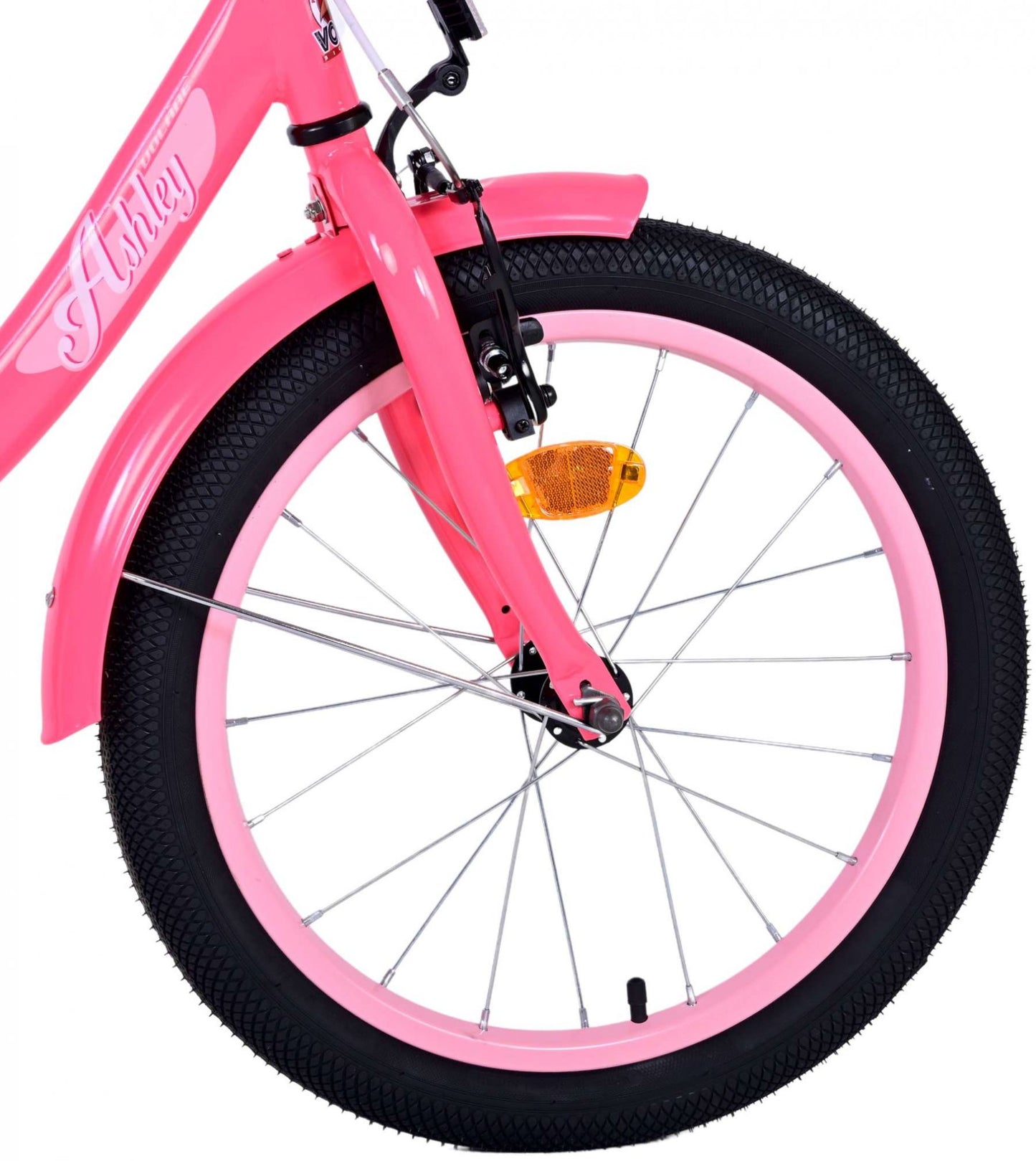 Volare Ashley Kinderfiets - Meisjes - 18 inch - Roze Rood