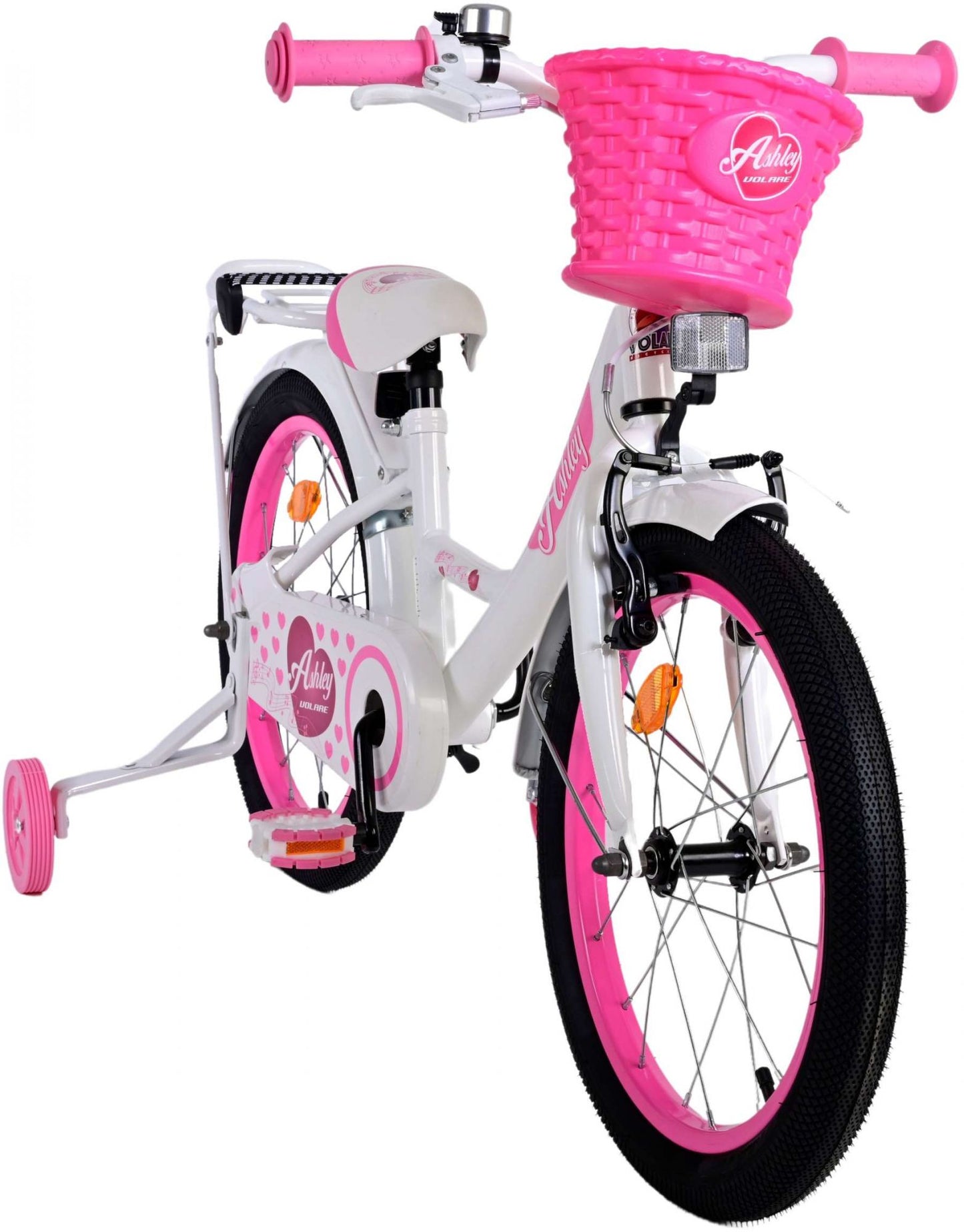 Volare Ashley Kinderfiets - Meisjes - 18 inch - Wit