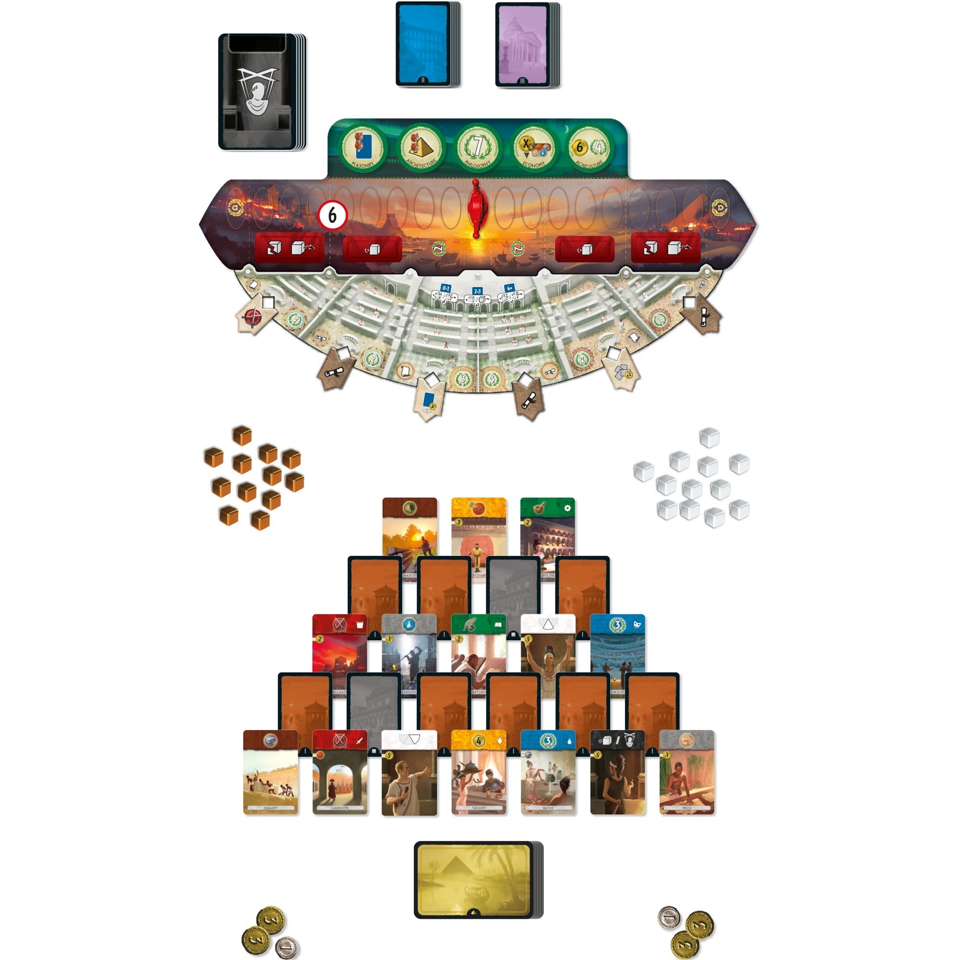 Asmodee 7 Wonders Duel Agora