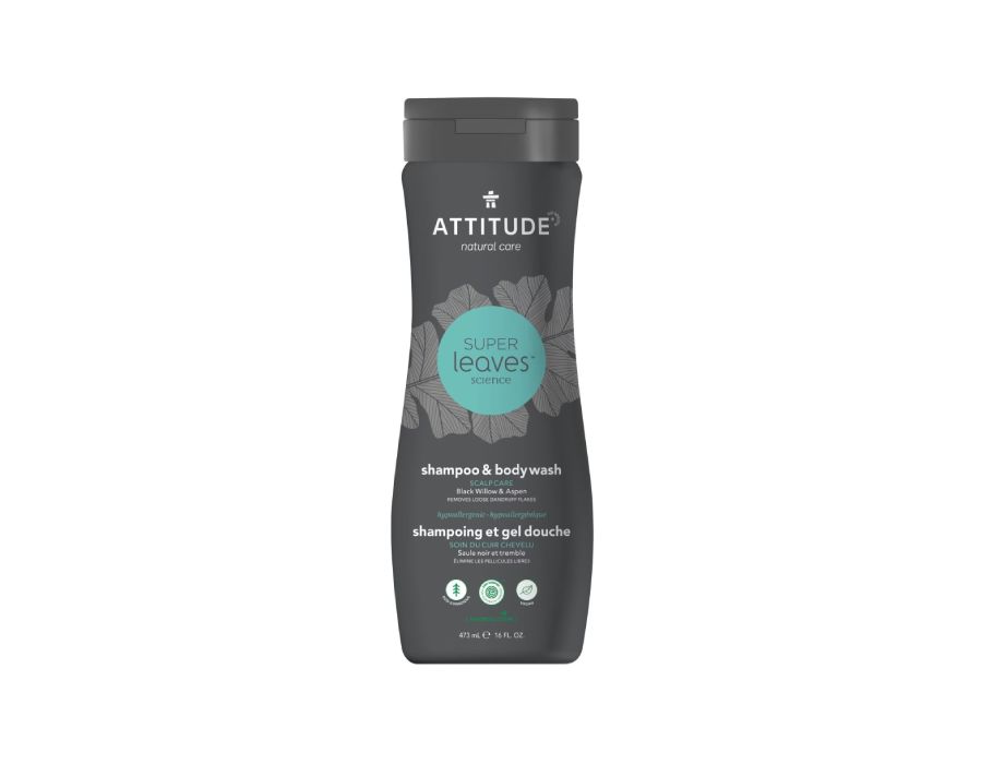 Attitude super leaves™ shampoo douchegel voor mannen- scalp care
