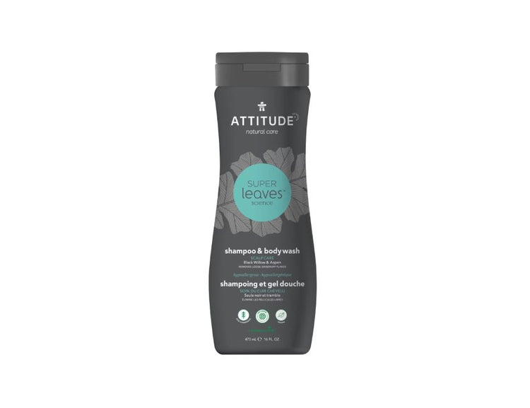 Attitude super leaves™ shampoo douchegel voor mannen- scalp care